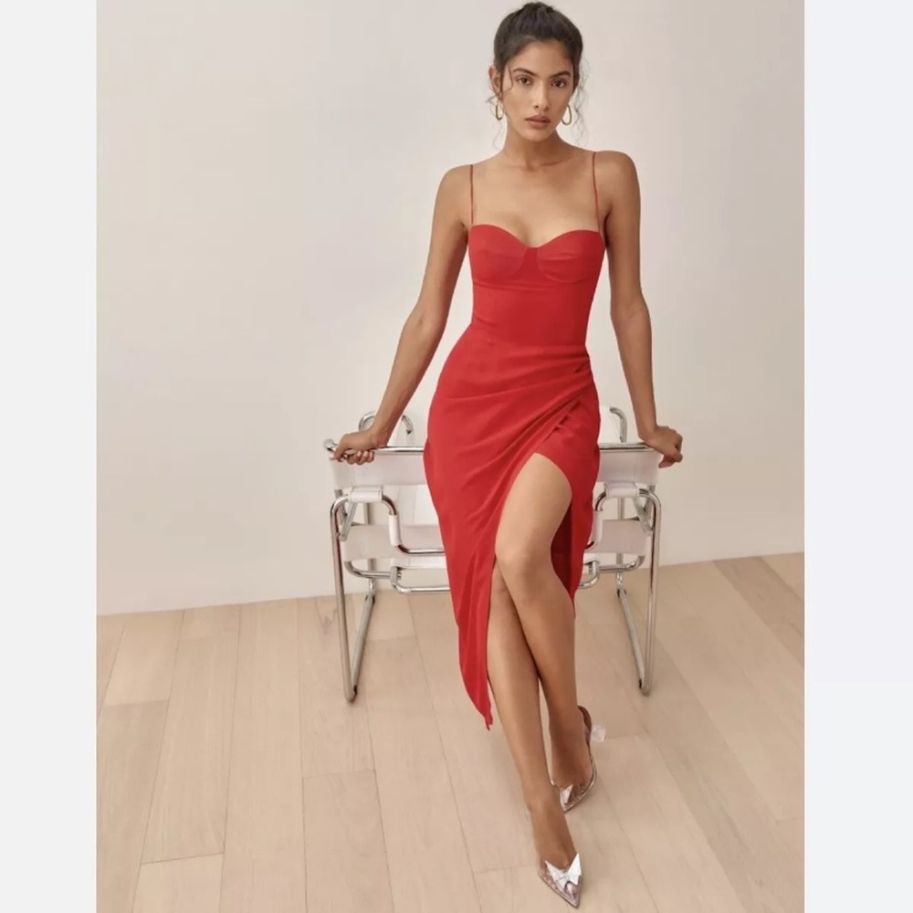 {reformation} kourtney dress - cherry - sz 4